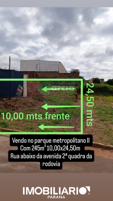 Terreno para  Venda em Umuarama pela Garcia Imóveis