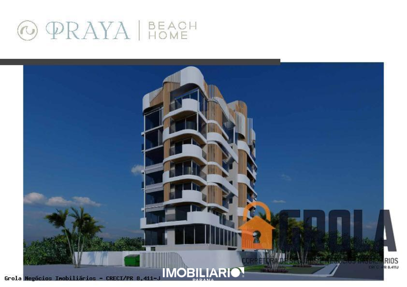 Apartamento para  Venda em Matinhos pela Grola Negócios Imobiliários