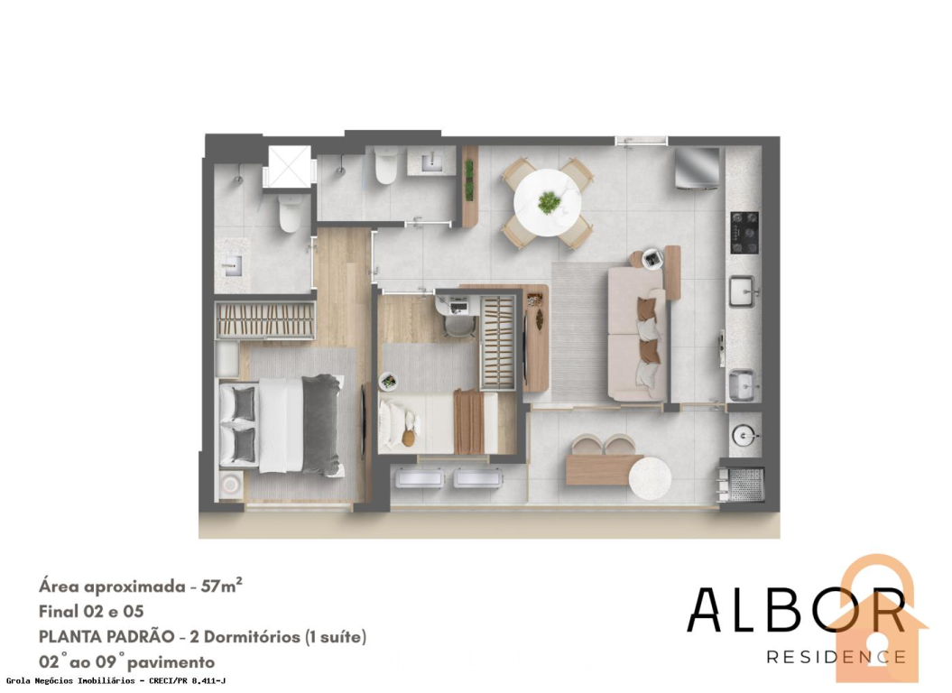 Apartamento para  Venda em Maringá pela Grola Negócios Imobiliários