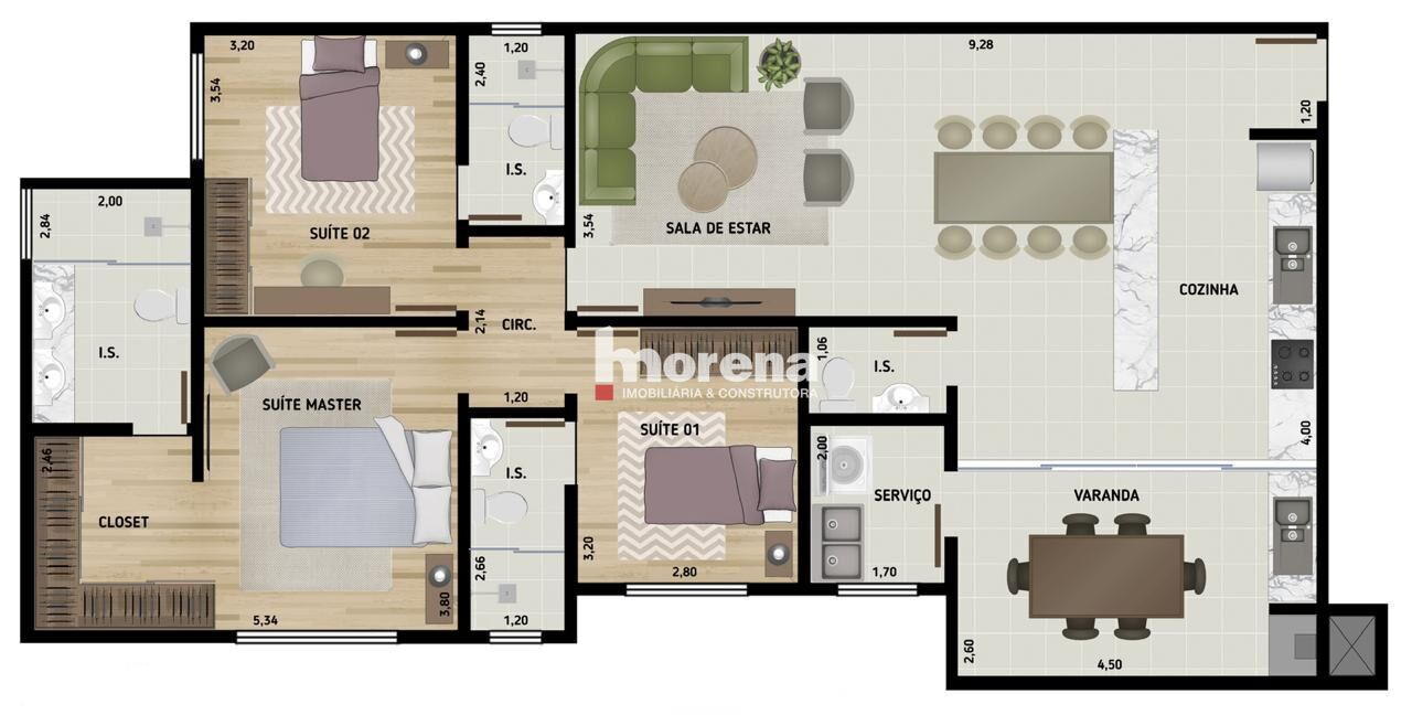 Apartamento para  Venda em Umuarama pela Morena imobiliária e construtora