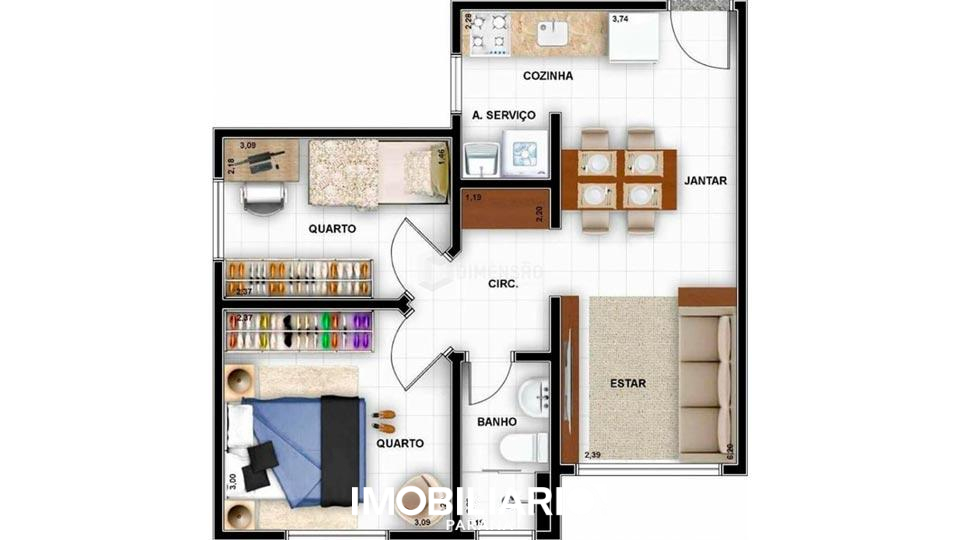 Apartamento para  Venda em Umuarama pela Dimensão