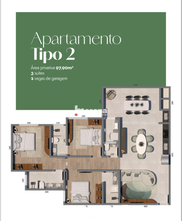 Apartamento para  Venda em Icaraíma pela Morena imobiliária e construtora