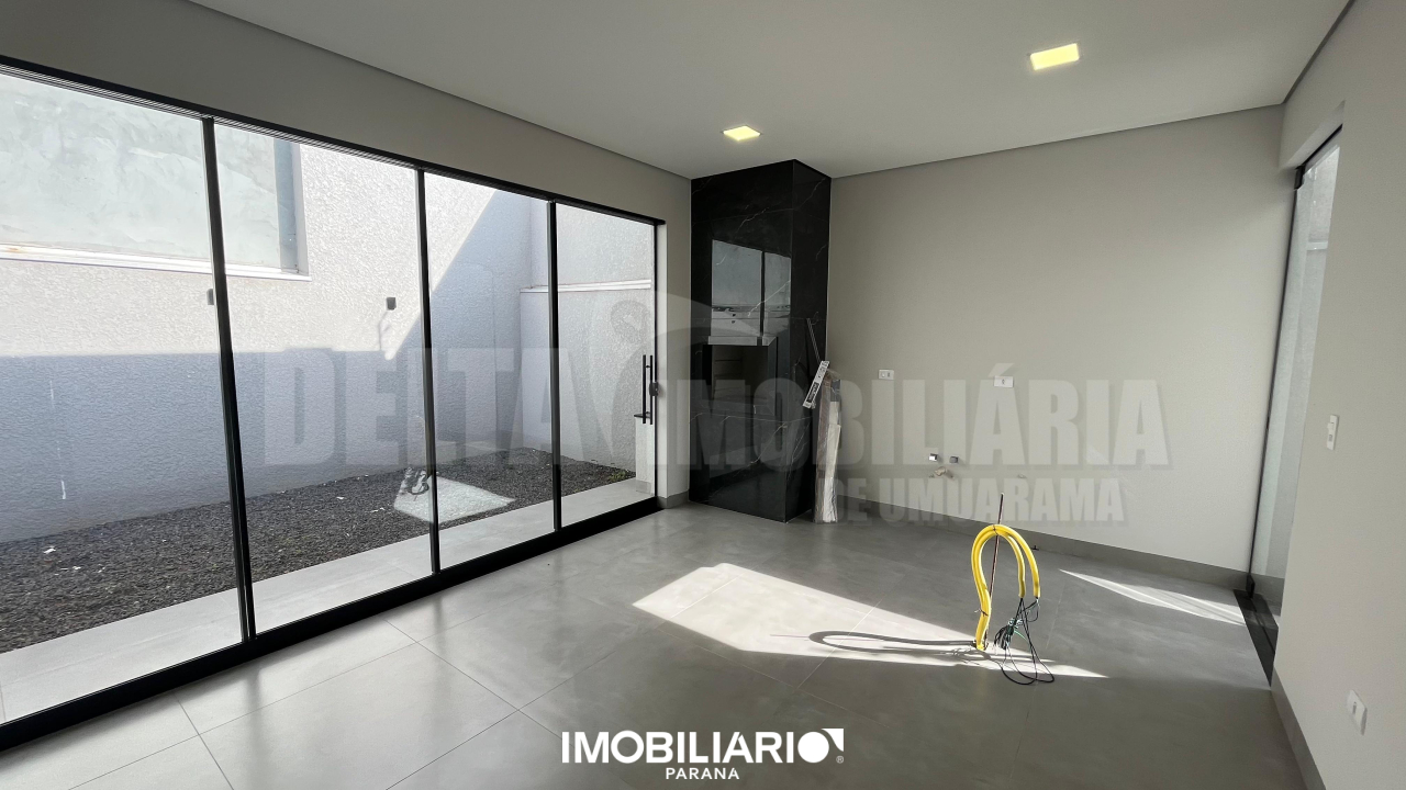 Área Gourmet fechada com ponto para ilha