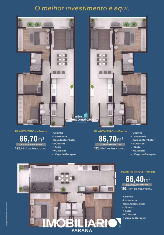 Apartamento para  Venda em Umuarama pela Imóvel Descomplicado