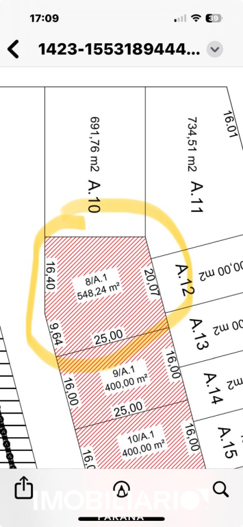 Terreno para  Venda em Umuarama pela Pizzaia