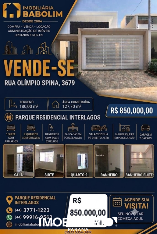 Venda Residência - Parque Residencial Interlagos