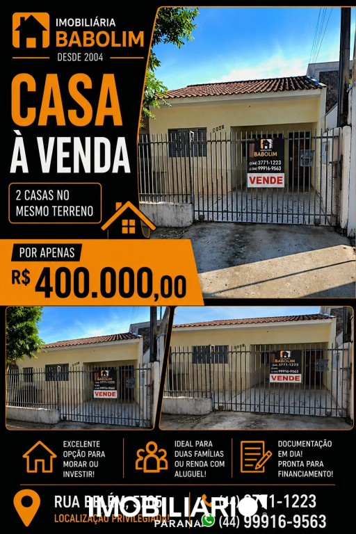 Venda Residência - Zona III