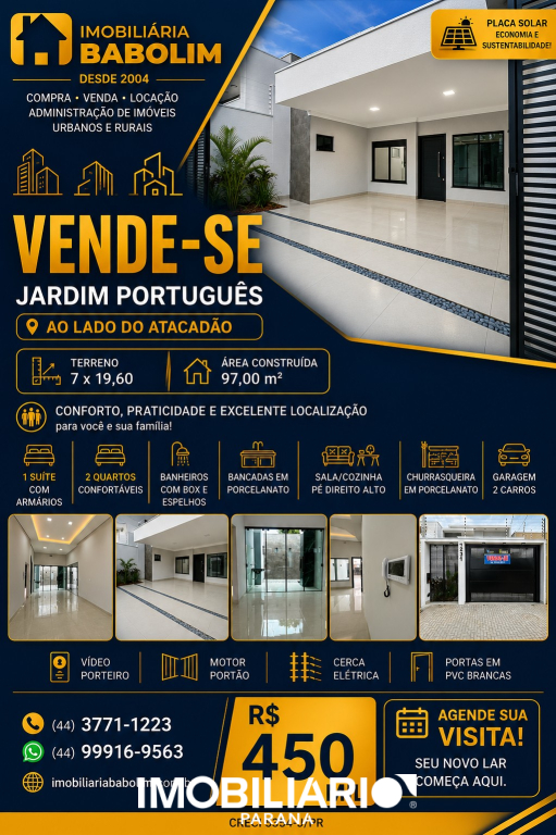 Venda Residência - Umuarama