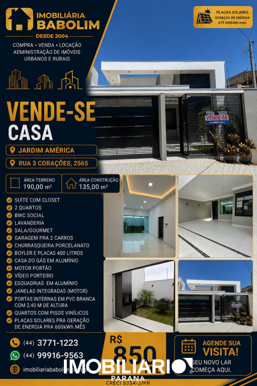 Venda Residência - Jardim América