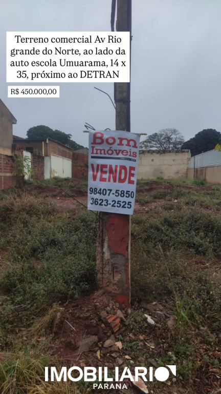 Venda Terreno - Zona V