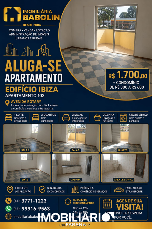 Alugar Apartamento - JARDIM DOS PRÍNCIPE