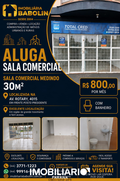 Alugar Sala Comercial - Jardim dos Príncipes