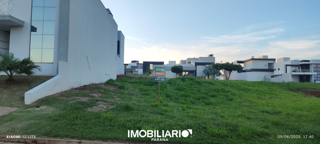 Terreno para  venda em Paysage Essenza Condomínio, Umuarama, 252,00m²