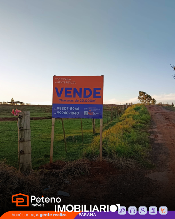 Chácara para  venda em Zona Rural, Umuarama, 20.000,00m²