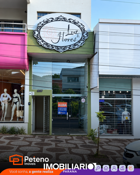 Sala Comercial para  alugar em Zona I, Umuarama, 65,00m²