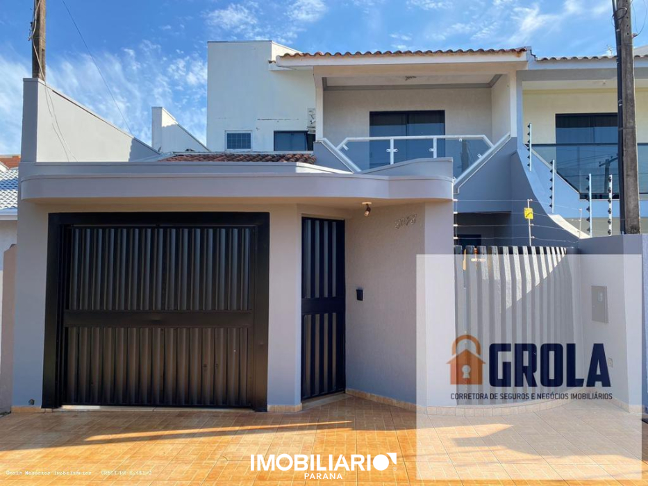 Sobrado para  venda em Jardim Ana Eliza, Campo Mourão, 112,00m², com 2 quartos