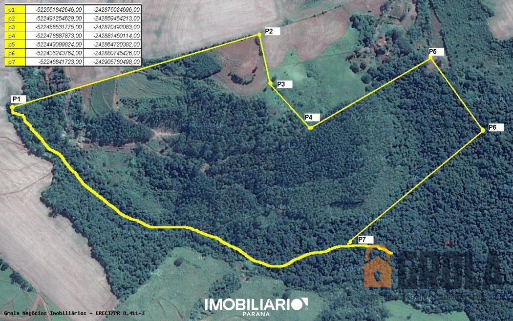 Sítio para  venda em Área Rural, Luiziana, 17,00m²