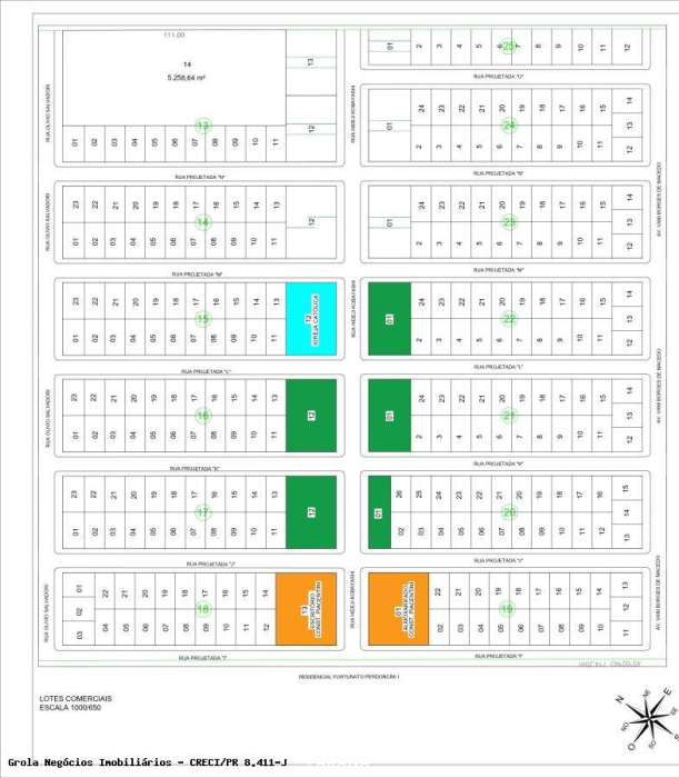 Terreno para  venda em Parque Piacentini, Campo Mourão, 396,00m²