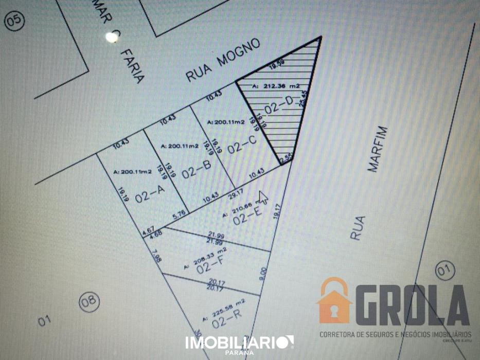 Terreno para  venda em Jardim Flora, Campo Mourão, 212,00m²