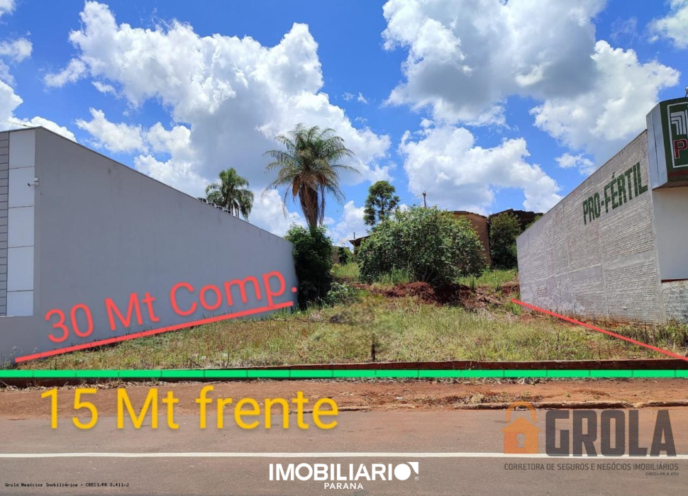 Terreno para  venda em Centro, Janiópolis, 450,00m²