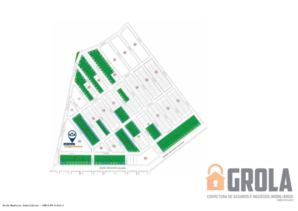 Terreno para  venda em Jardim Porto Feliz, Campo Mourão, 480,00m²