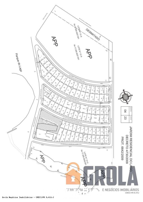 Terreno para  venda em Jardim Residencial do Lago, Campo Mourão, 342,00m²