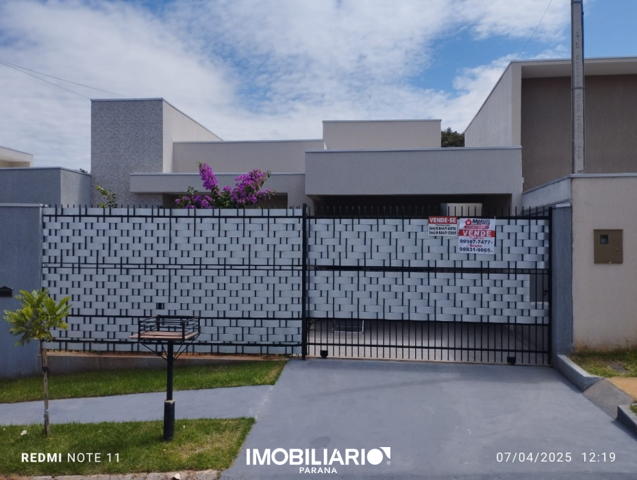 Residência para  venda em Parque Estância II, Umuarama, 125,00m², com 2 quartos