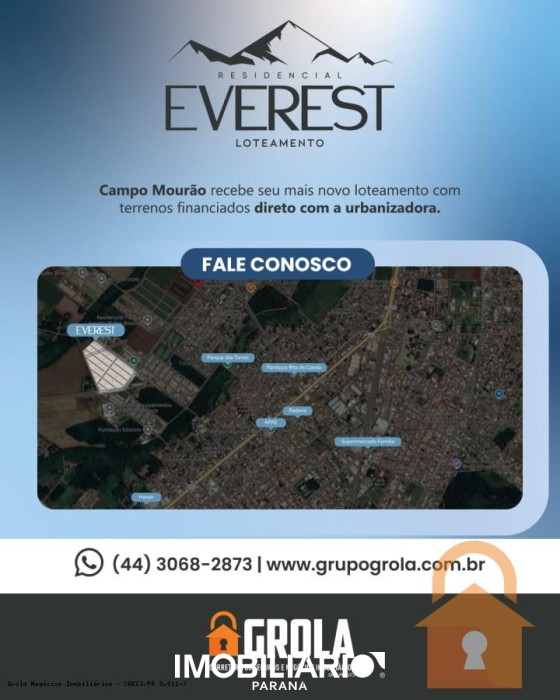 Terreno para  venda em Jardim Everest, Campo Mourão, 250,00m²