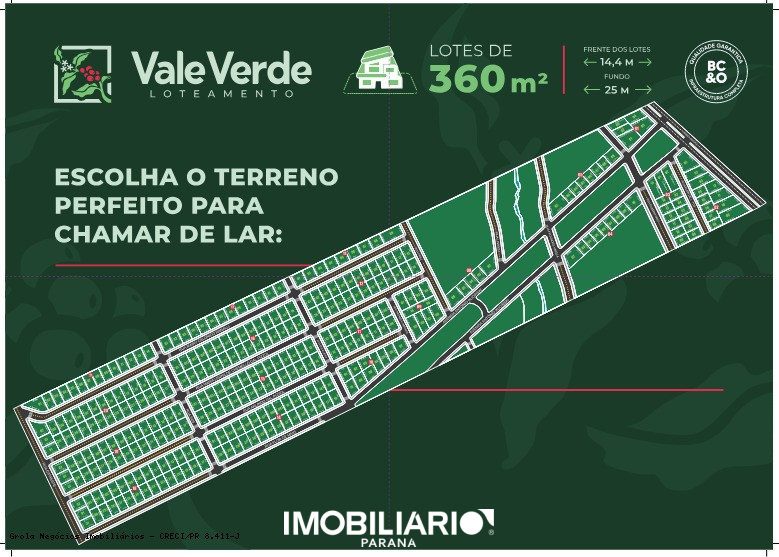 Terreno para  venda em Parque Verde, Cascavel, 360,00m²