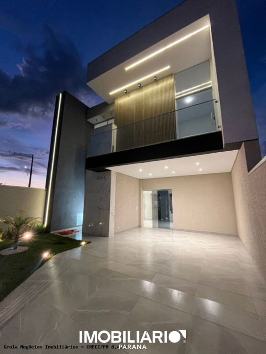 Sobrado para  venda em Jardim Ecoville, Campo Mourão, 137,00m², com 3 quartos