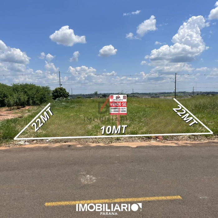 Terreno para  venda em Parque Residencial Metropolitano, Umuarama, 220,00m²