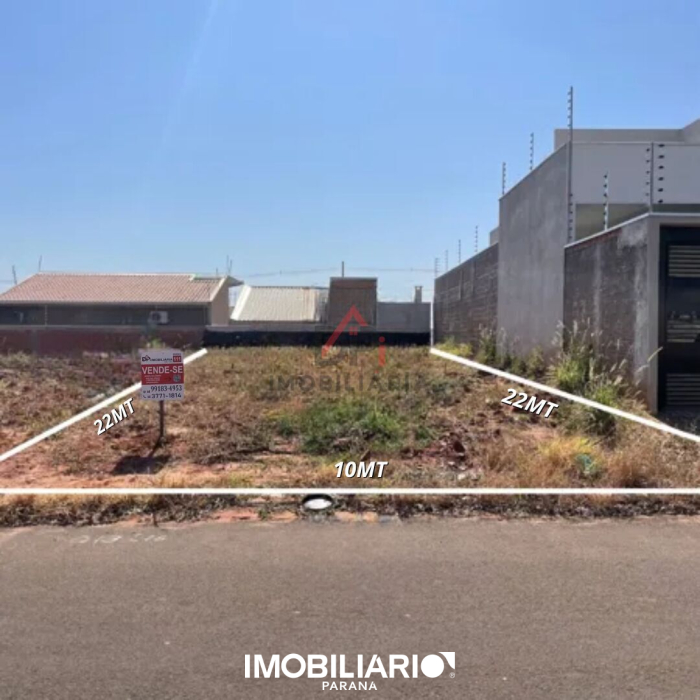 Terreno para  venda em Parque Residencial Metropolitano, Umuarama, 220,00m²