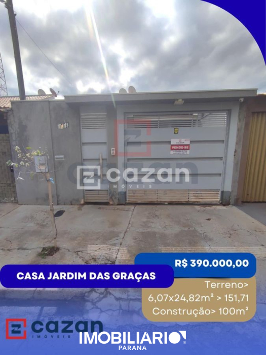 Residência para  venda em , Umuarama, 152,00m²