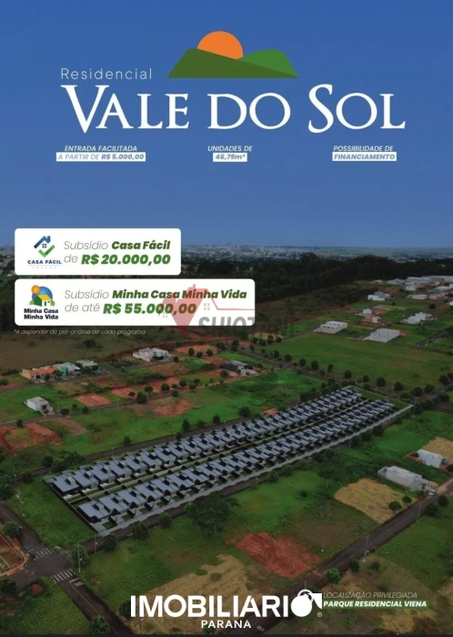 Residência para  venda em Parque Residencial Viena, Umuarama, 46,79m²