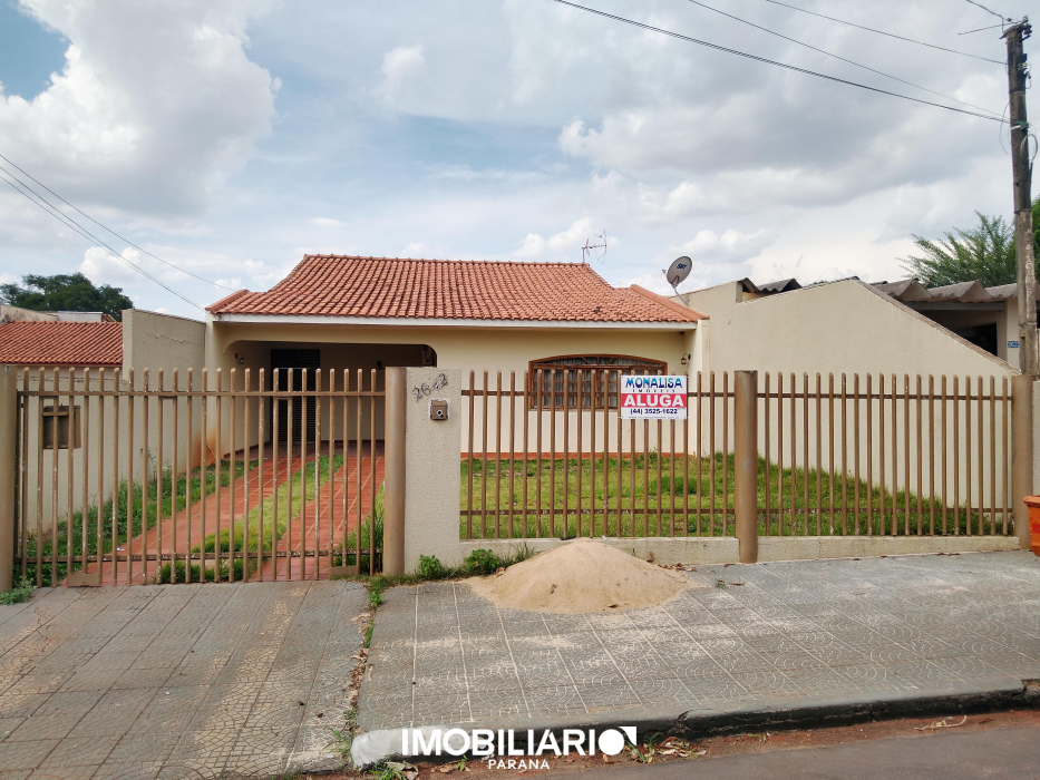 Residência para  alugar em Centro, Campo Mourão, com 2 quartos