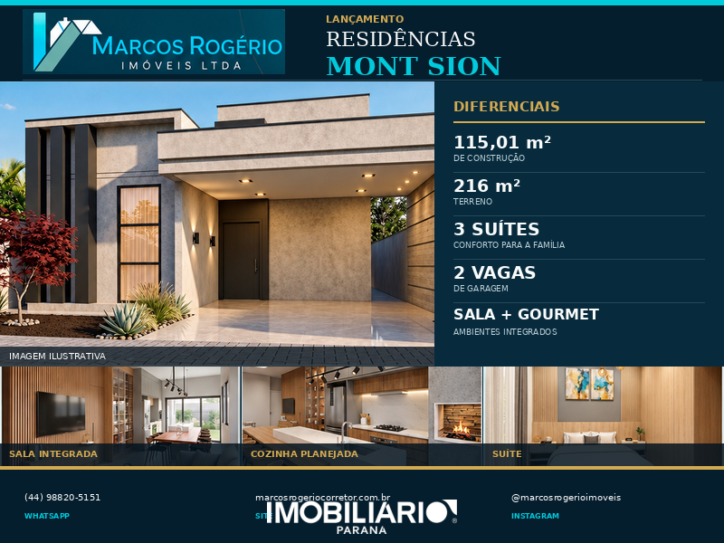 Residência para  venda em Parque Irani, Umuarama, 216,00m²