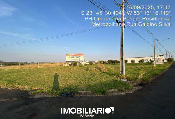 Terreno para  venda em Zona I, Umuarama, 1.209,90m²