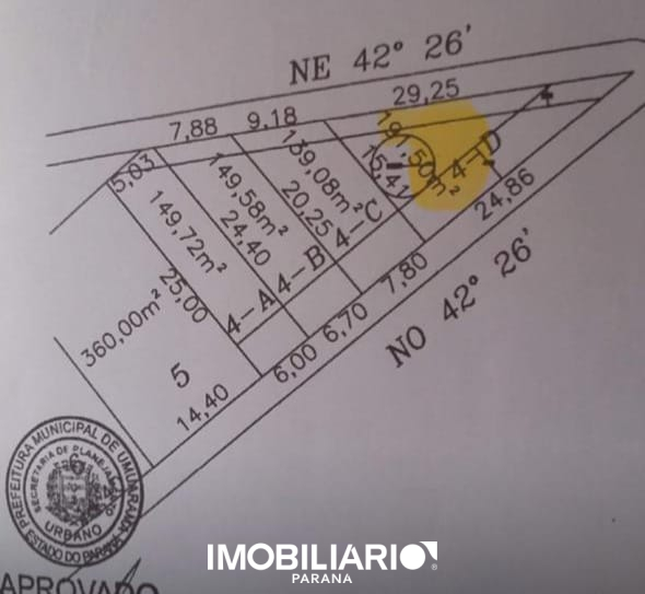 Terreno para  venda em Parque Residencial Interlagos, Umuarama, 629,88m²