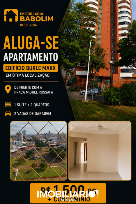 Apartamento para  alugarUmuarama, 100,00m², com 2 quartos