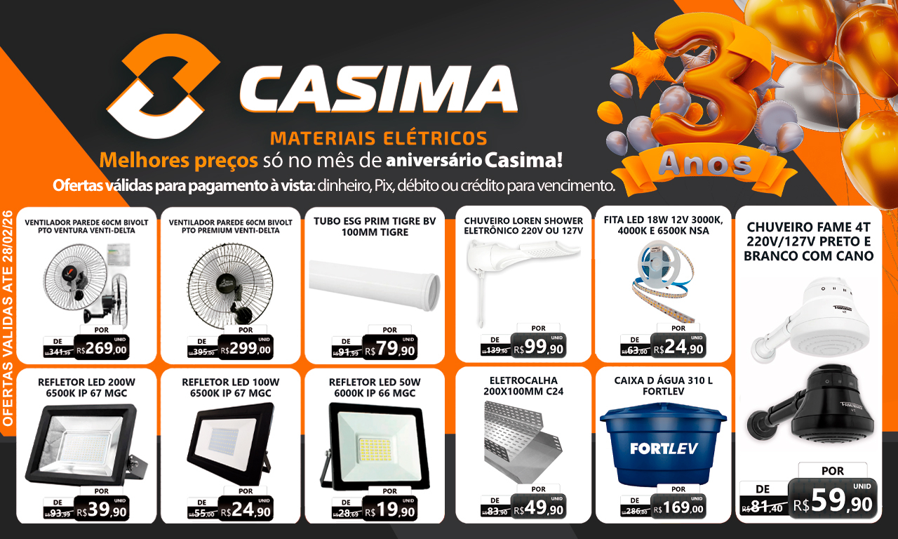 casima aniversário 3 anos